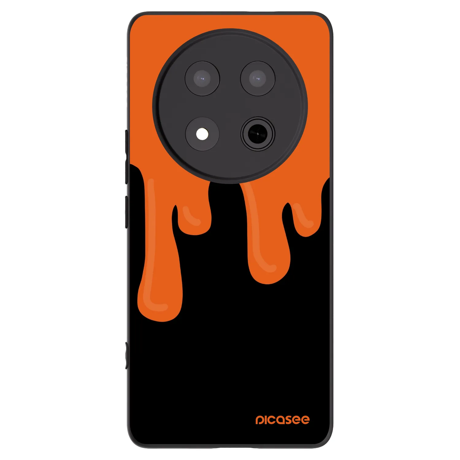 Picasee husă neagră din silicon pentru Honor Magic7 Lite 5G - Orange spooky