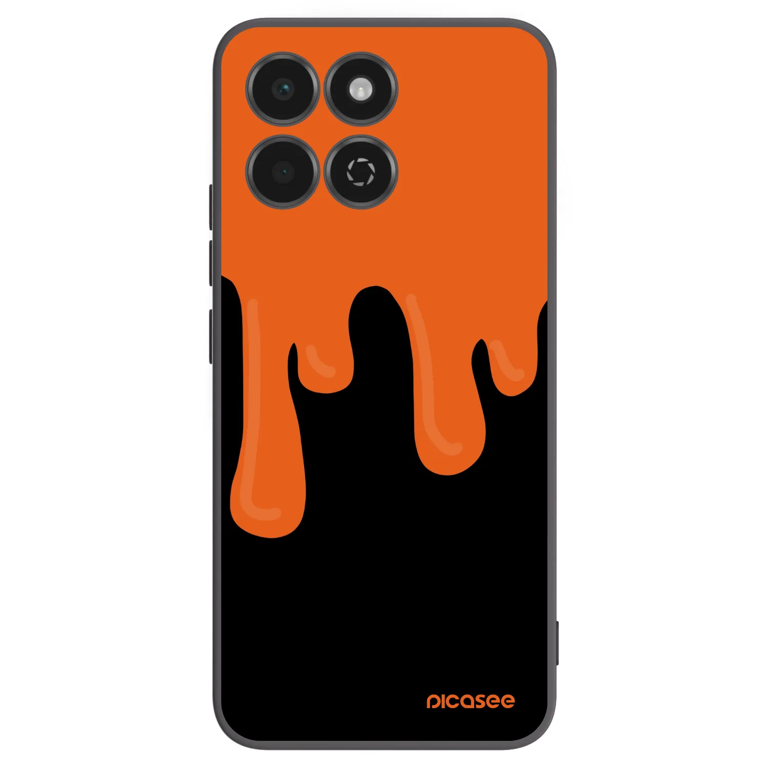 Picasee husă neagră din silicon pentru Honor 200 Smart 5G - Orange spooky