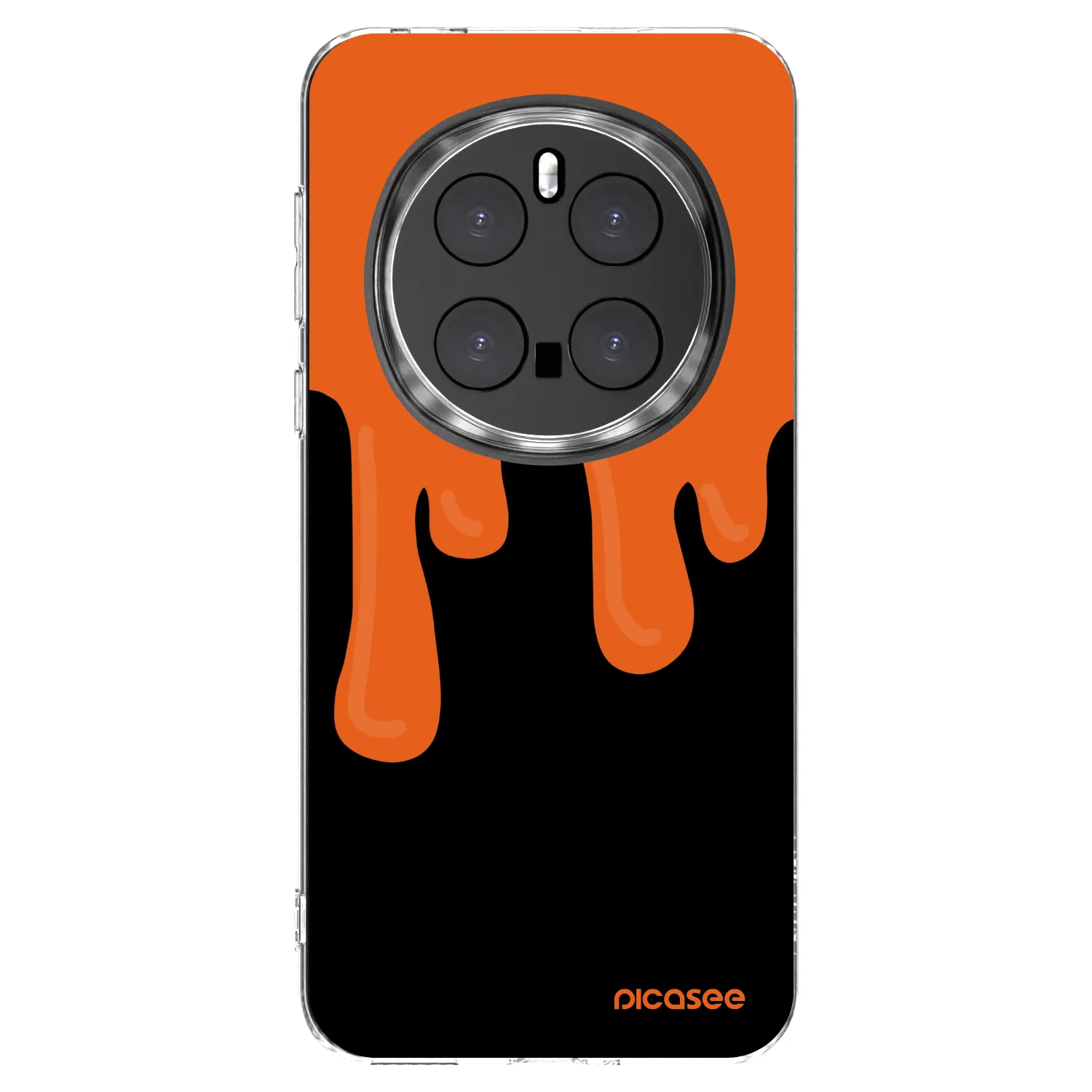 Picasee husă transparentă din silicon pentru Honor Magic7 Pro 5G - Orange spooky