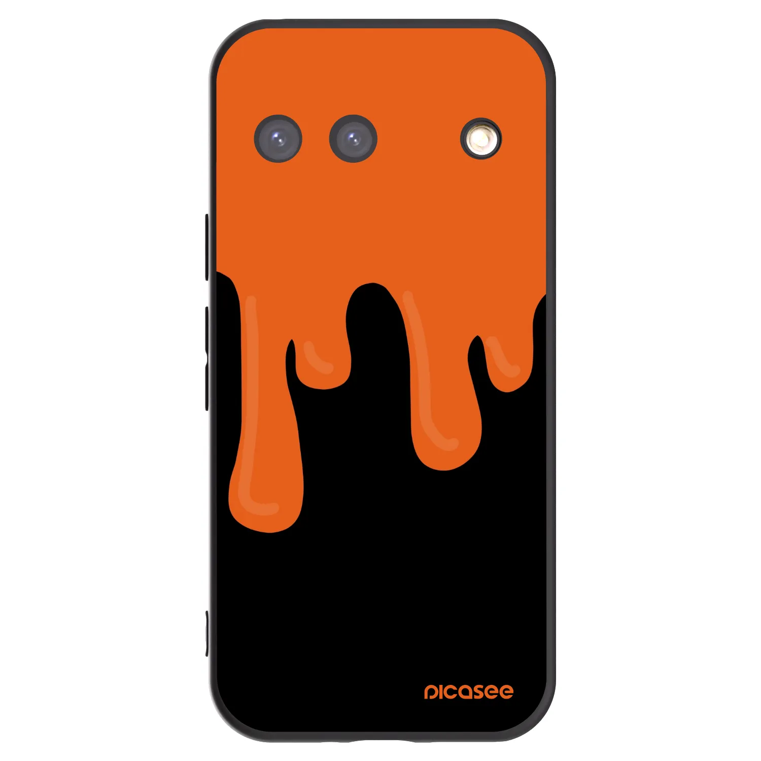 Picasee husă neagră din silicon pentru Google Pixel 9 - Orange spooky