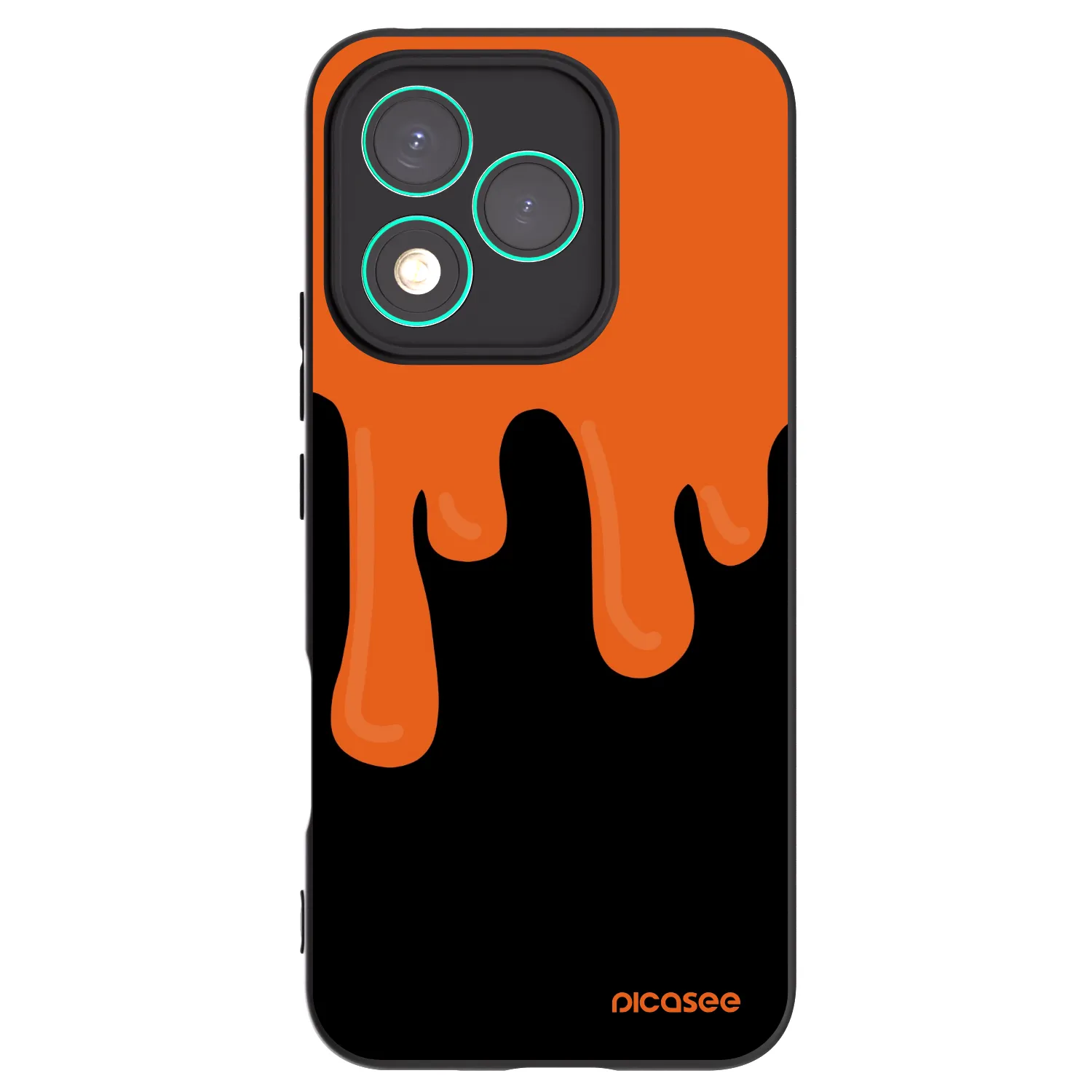 Picasee husă neagră din silicon pentru Honor 400 Lite 5G - Orange spooky