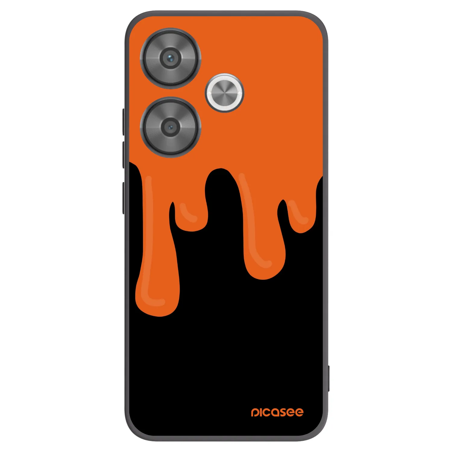 Picasee husă neagră din silicon pentru Xiaomi Poco F6 - Orange spooky