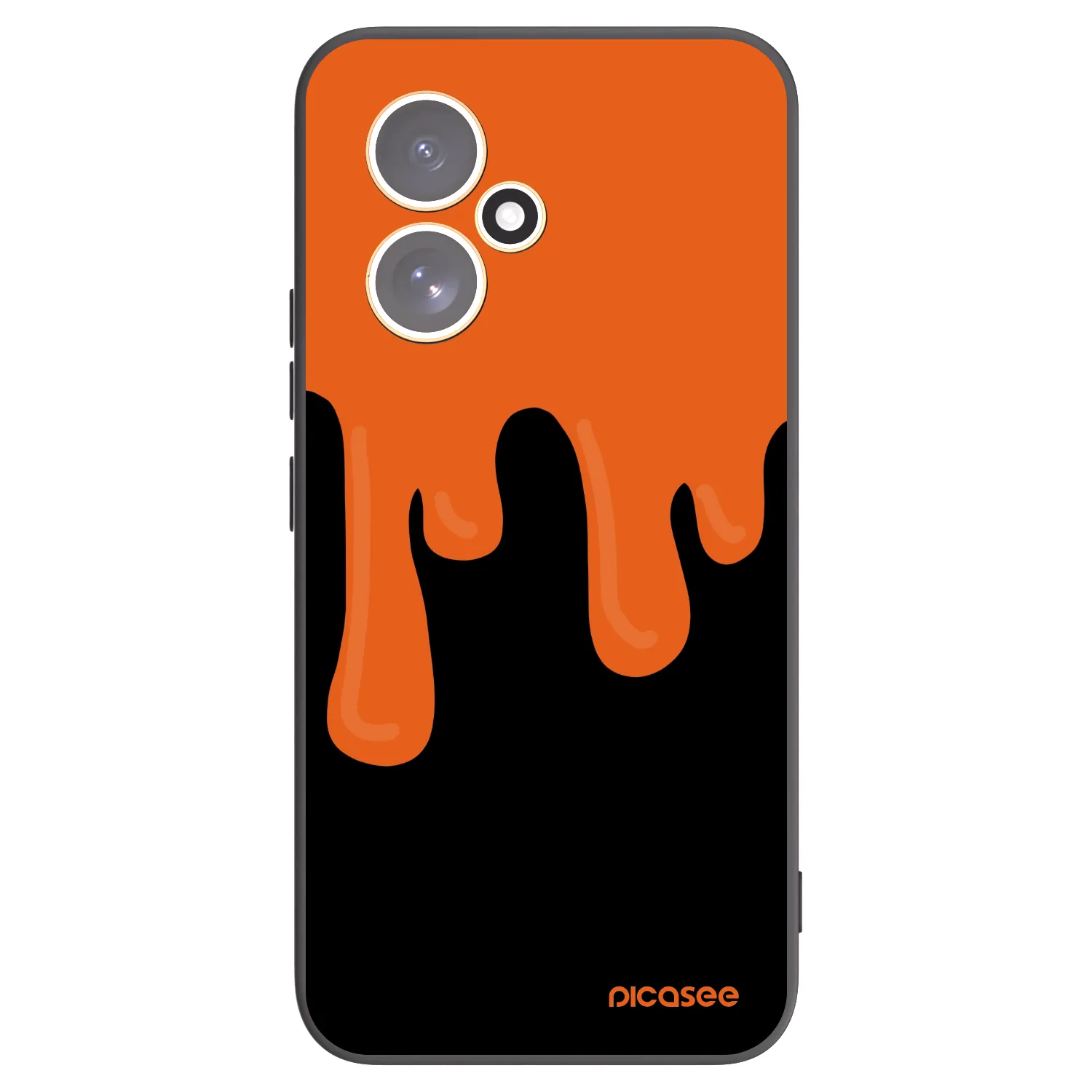 Picasee husă neagră din silicon pentru Honor 400 5G - Orange spooky