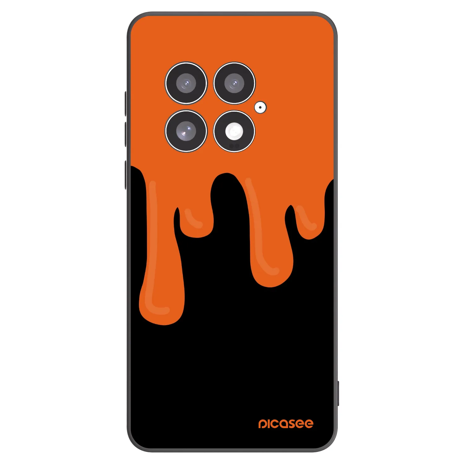 Picasee husă neagră din silicon pentru OnePlus 13 5G - Orange spooky