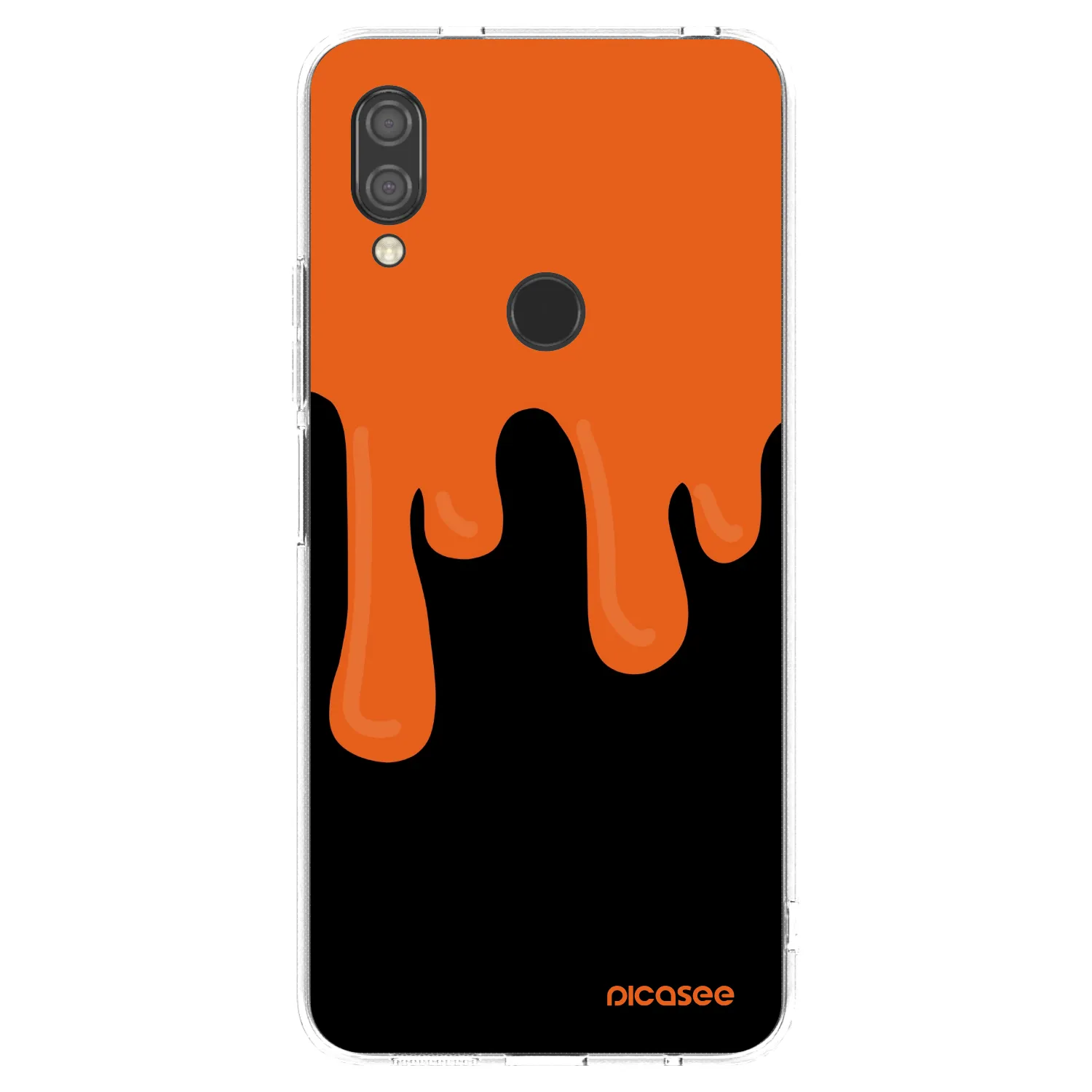 Picasee husă transparentă din silicon pentru Xiaomi Redmi 7 - Orange spooky