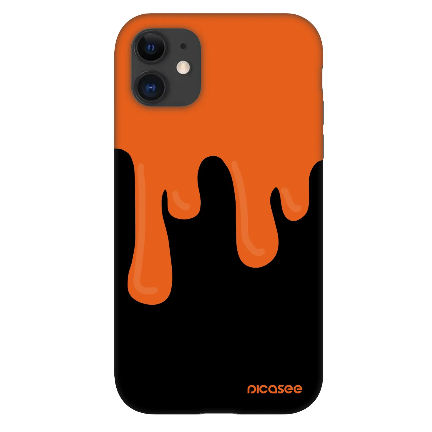 Picasee Fashion Case pentru Apple iPhone 11 - Orange spooky