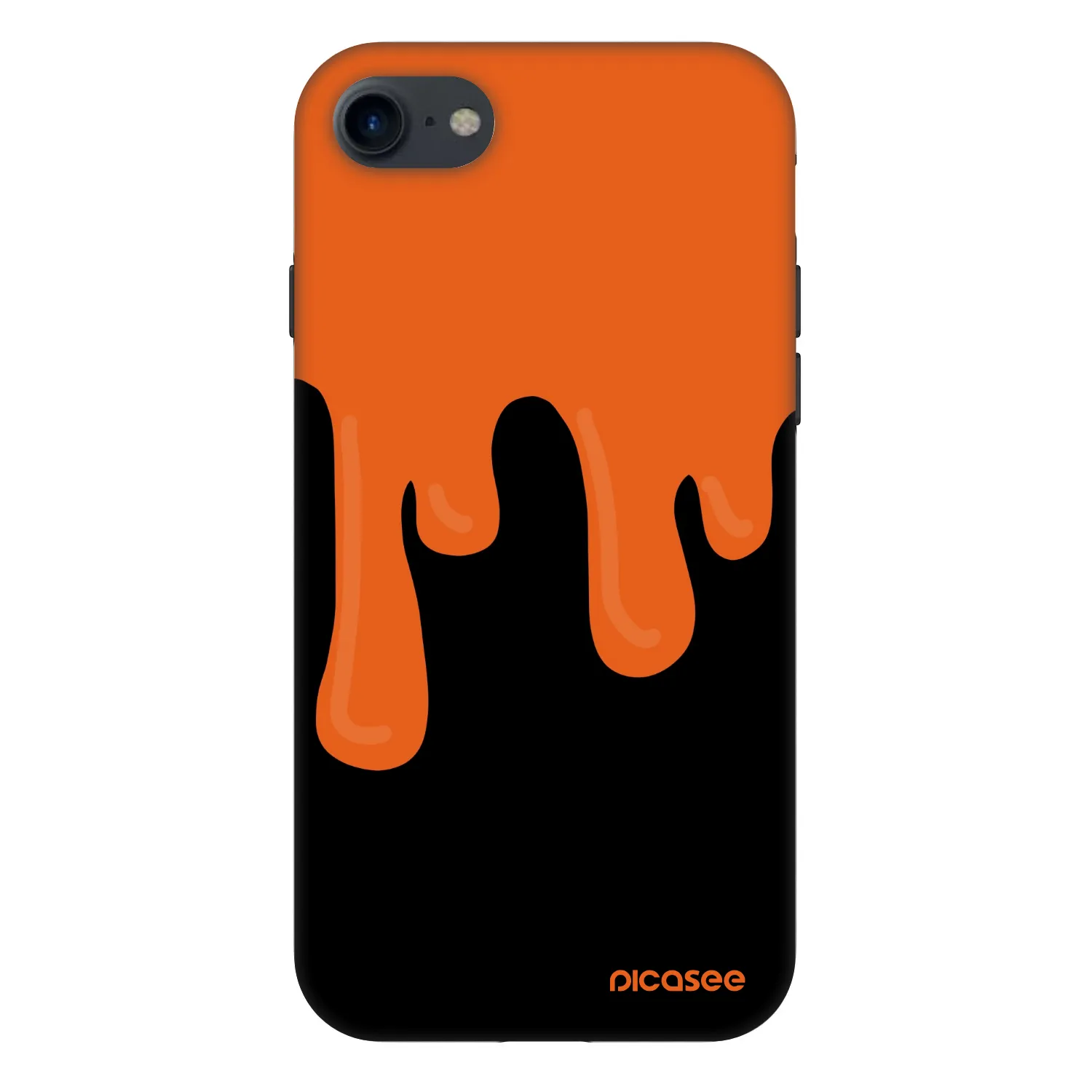 Picasee Fashion Case pentru Apple iPhone SE 2022 - Orange spooky