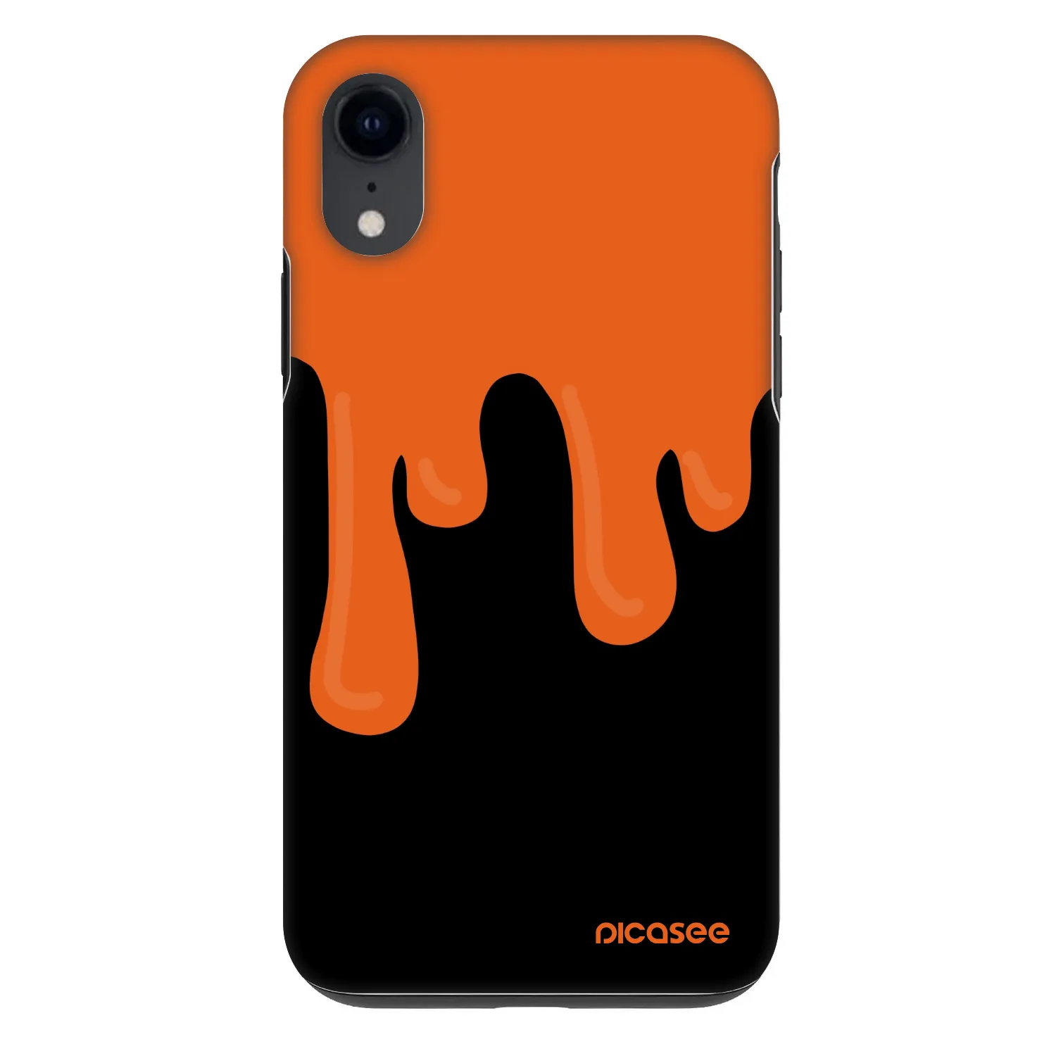 Picasee Fashion Case pentru Apple iPhone XR - Orange spooky