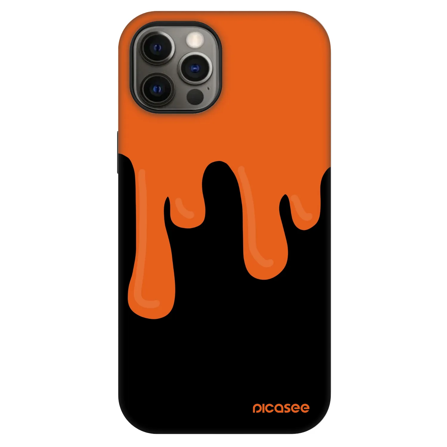 Picasee Fashion Case MagSafe pentru Apple iPhone 12 - Orange spooky