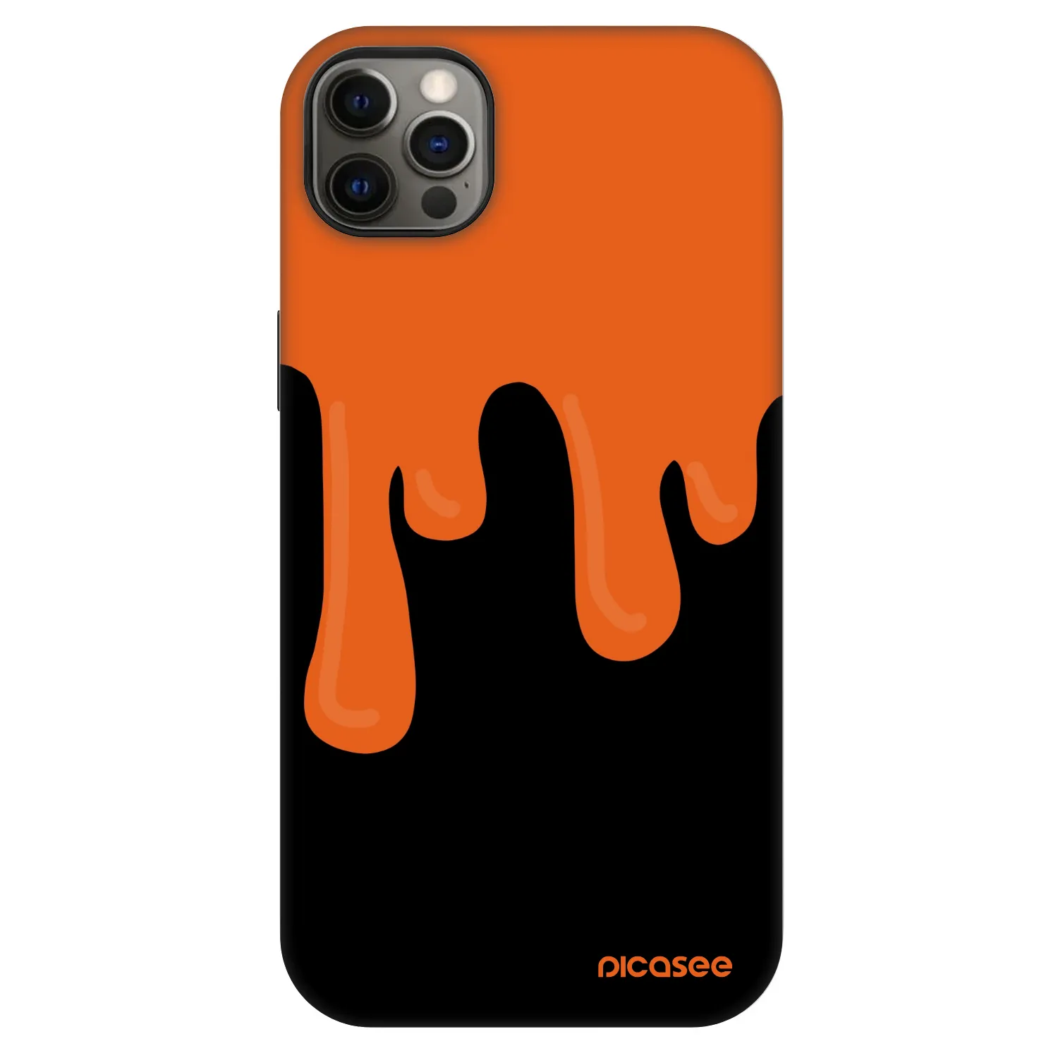 Picasee Fashion Case MagSafe pentru Apple iPhone 12 Pro Max - Orange spooky