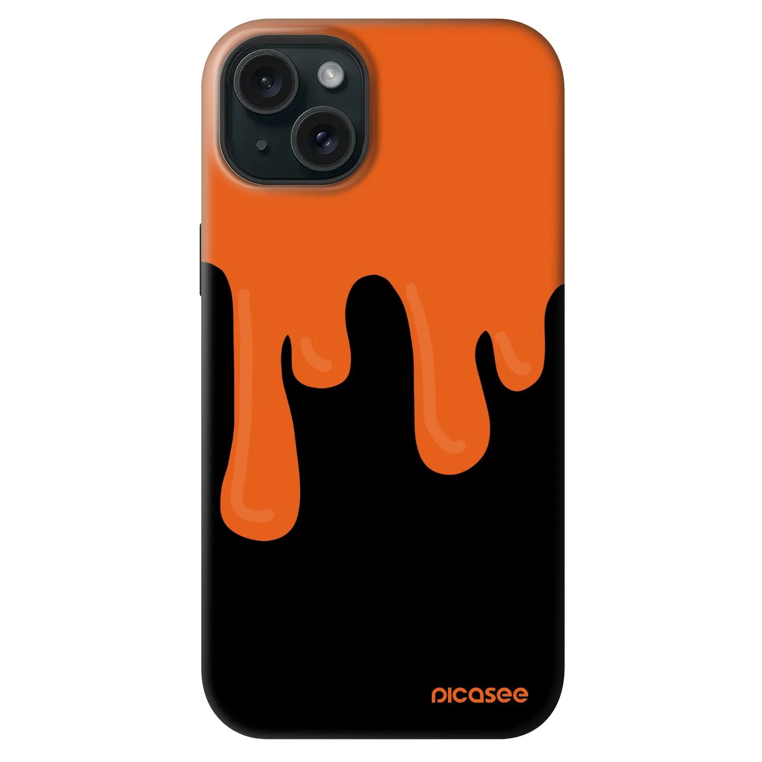 Picasee Fashion Case MagSafe pentru Apple iPhone 14 Plus - Orange spooky