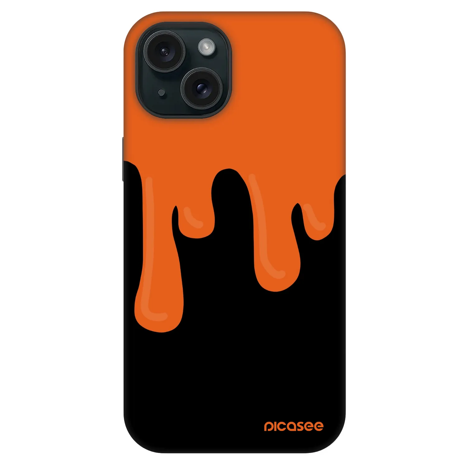 Picasee Fashion Case MagSafe pentru Apple iPhone 15 - Orange spooky