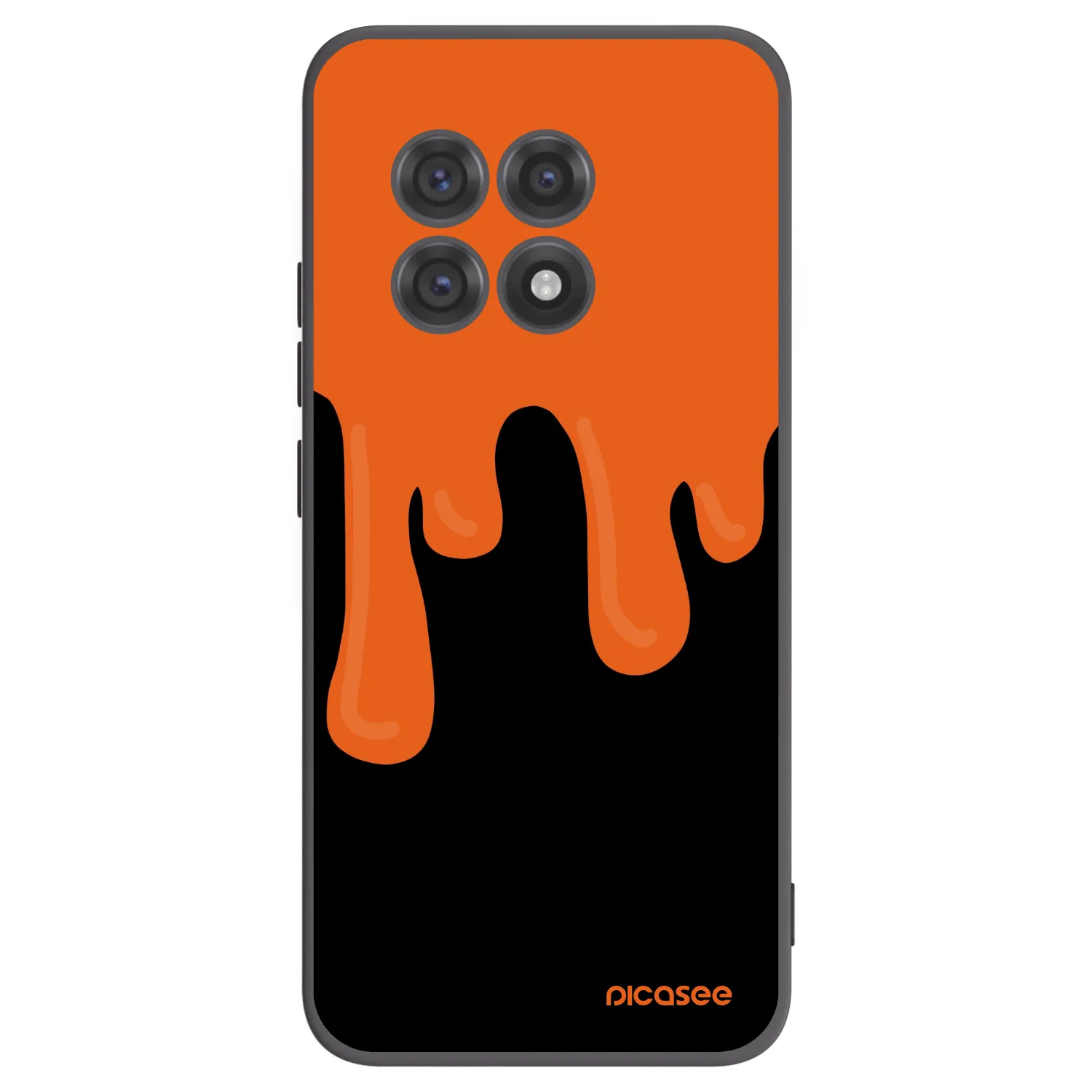 Picasee husă neagră din silicon pentru OnePlus 13R 5G - Orange spooky