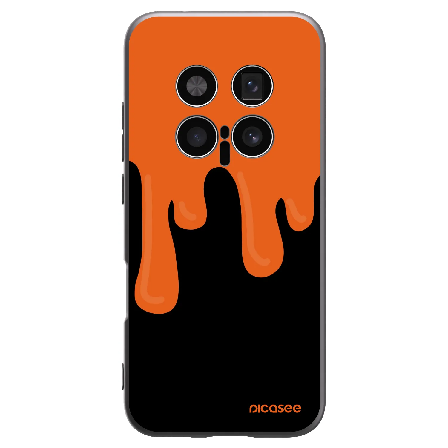 Picasee husă neagră din silicon pentru Honor Magic8 Pro 5G - Orange spooky
