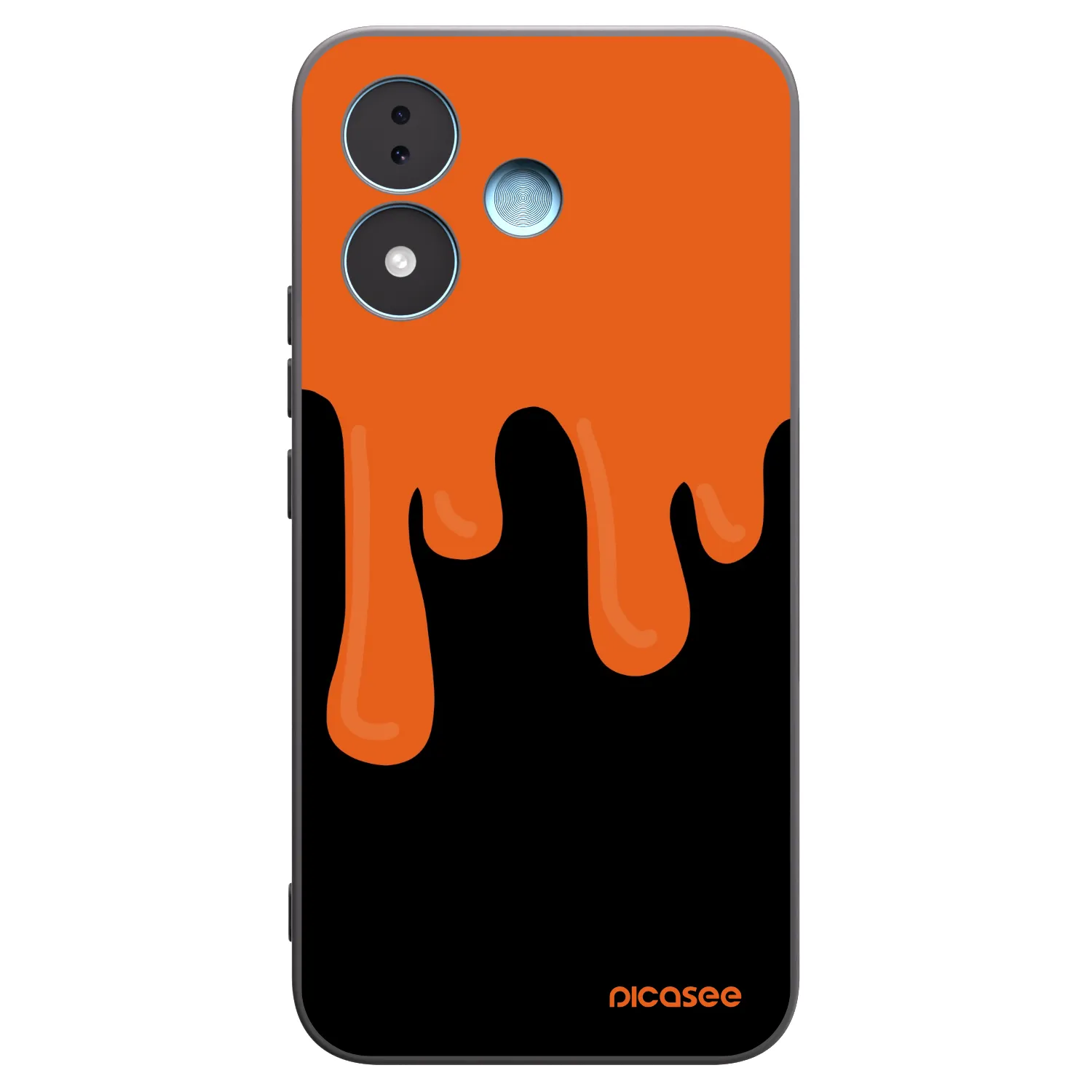 Picasee husă neagră din silicon pentru Xiaomi Redmi Note 17 5G - Orange spooky