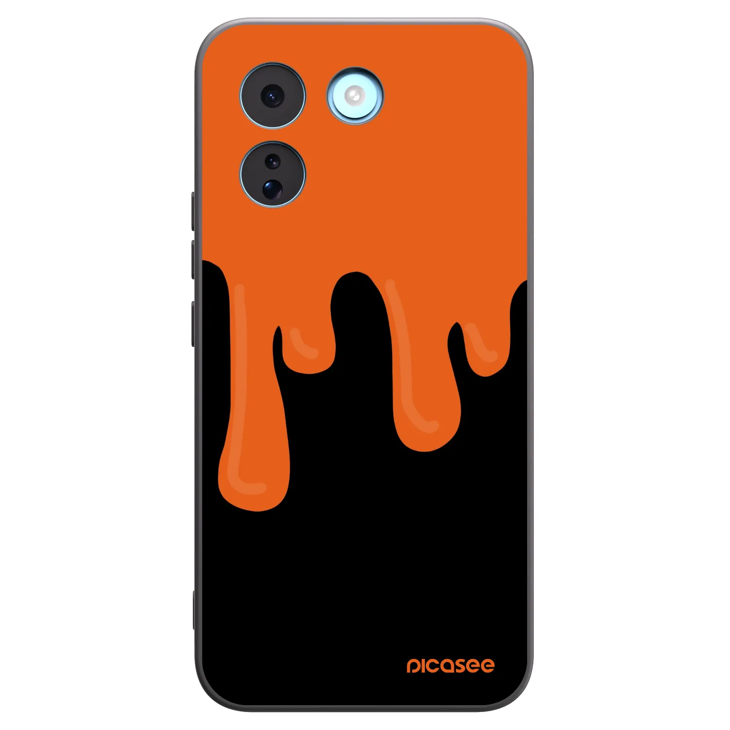 Picasee husă neagră din silicon pentru Xiaomi Redmi Note 17 Pro MAX 5G - Orange spooky