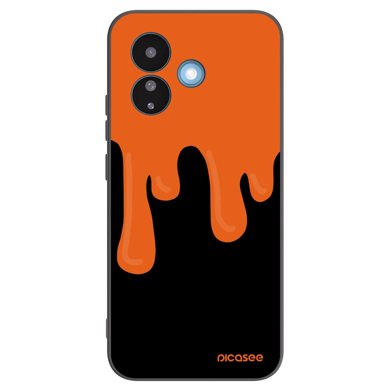 Picasee husă neagră din silicon pentru Xiaomi Redmi Note 17 Pro 5G - Orange spooky