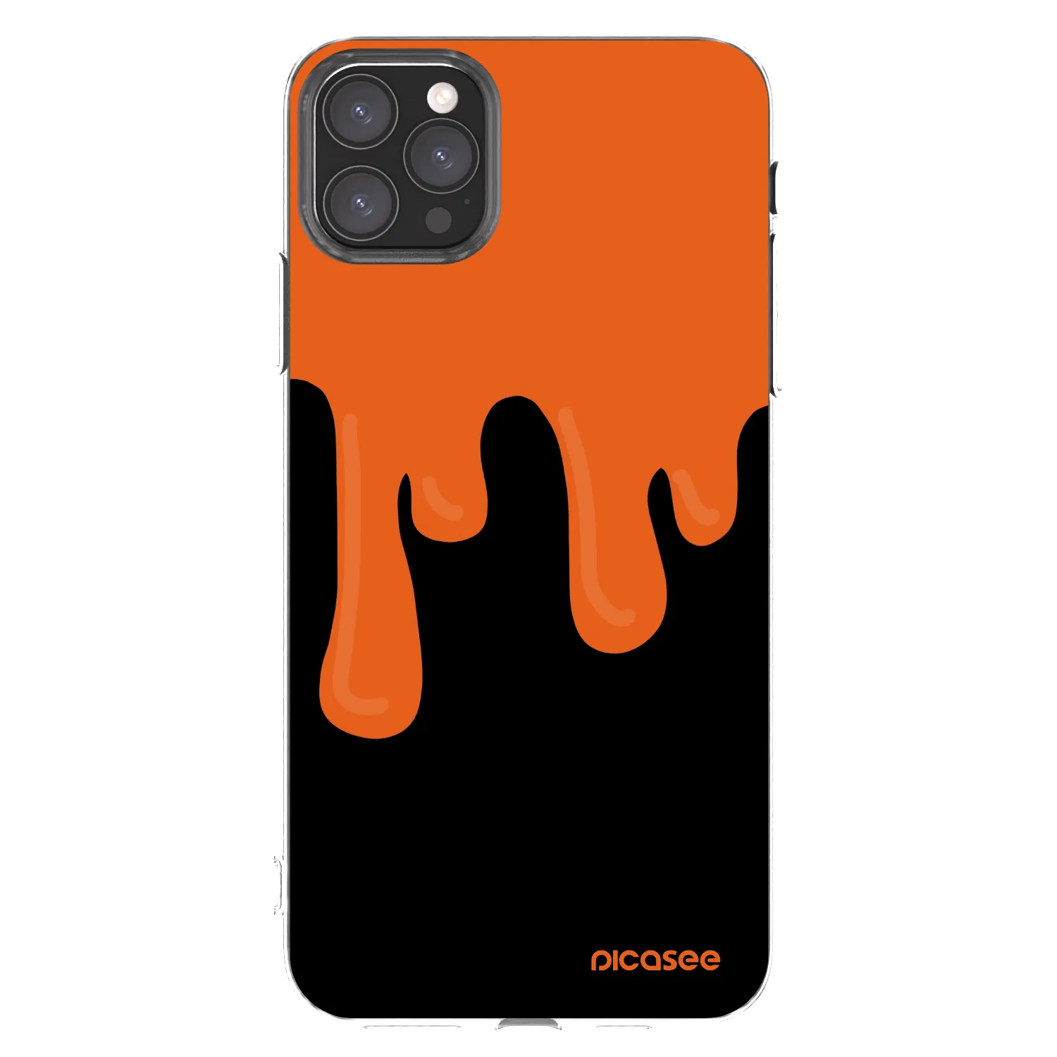 Picasee husă transparentă din silicon pentru Apple iPhone 11 Pro Max - Orange spooky