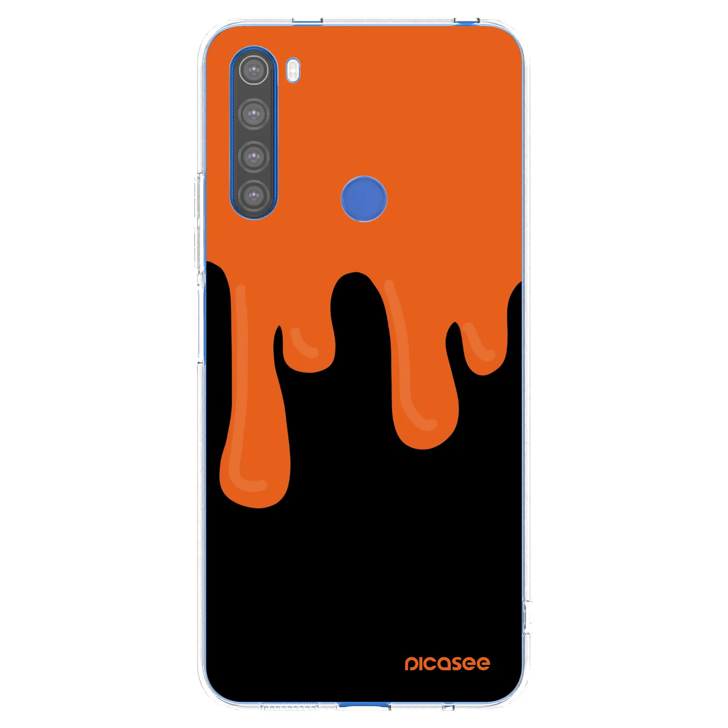 Picasee husă transparentă din silicon pentru Xiaomi Redmi Note 8T - Orange spooky