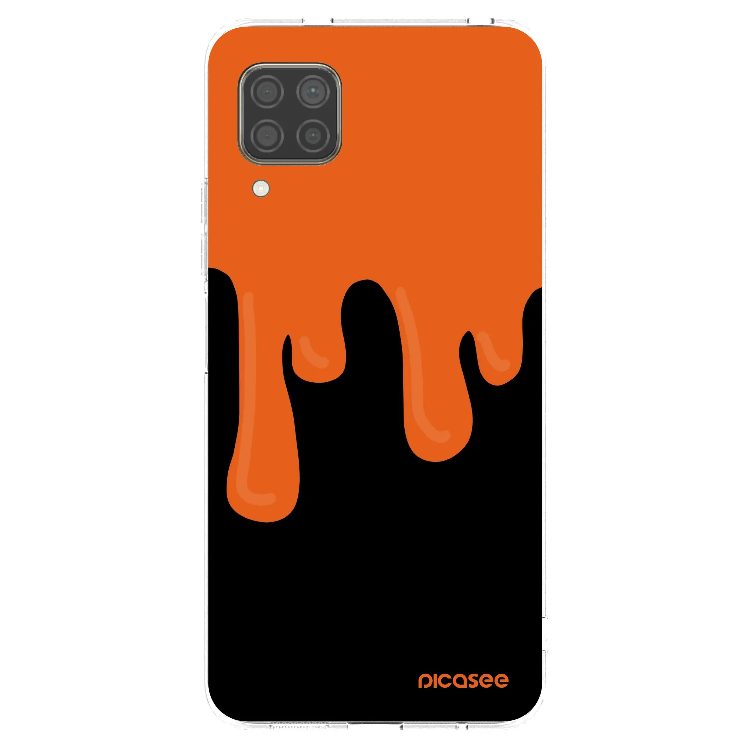 Picasee husă transparentă din silicon pentru Huawei P40 Lite - Orange spooky
