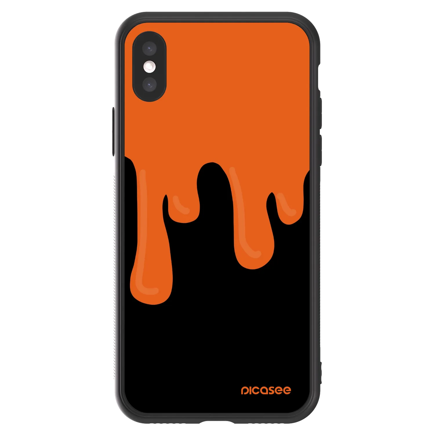 Picasee ULTIMATE CASE pentru Apple iPhone X/XS - Orange spooky