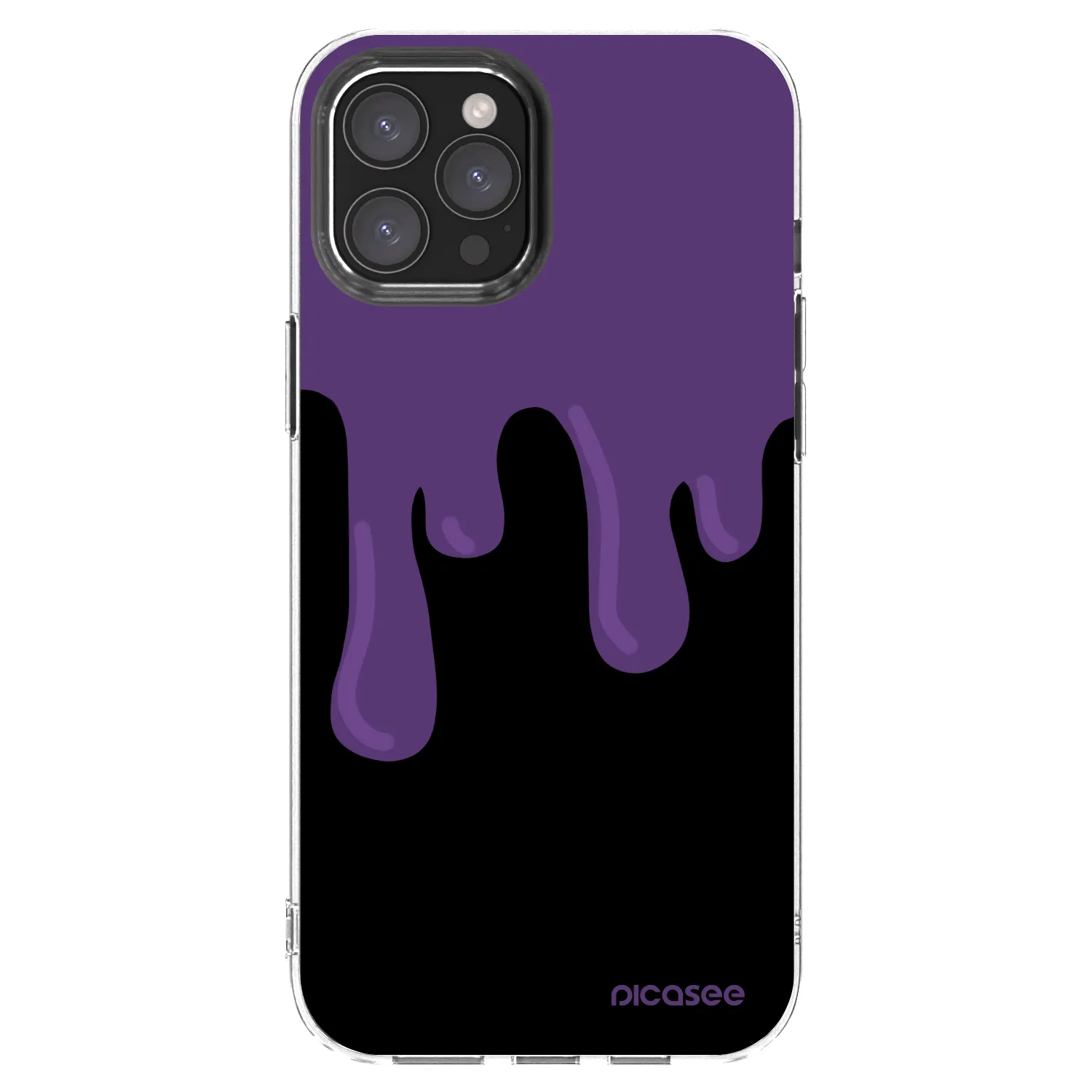 Picasee husă transparentă din silicon pentru Apple iPhone 12 Pro Max - Purple spooky
