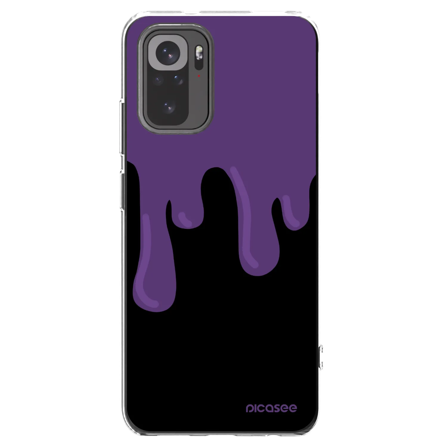 Picasee husă transparentă din silicon pentru Xiaomi Redmi Note 10 - Purple spooky
