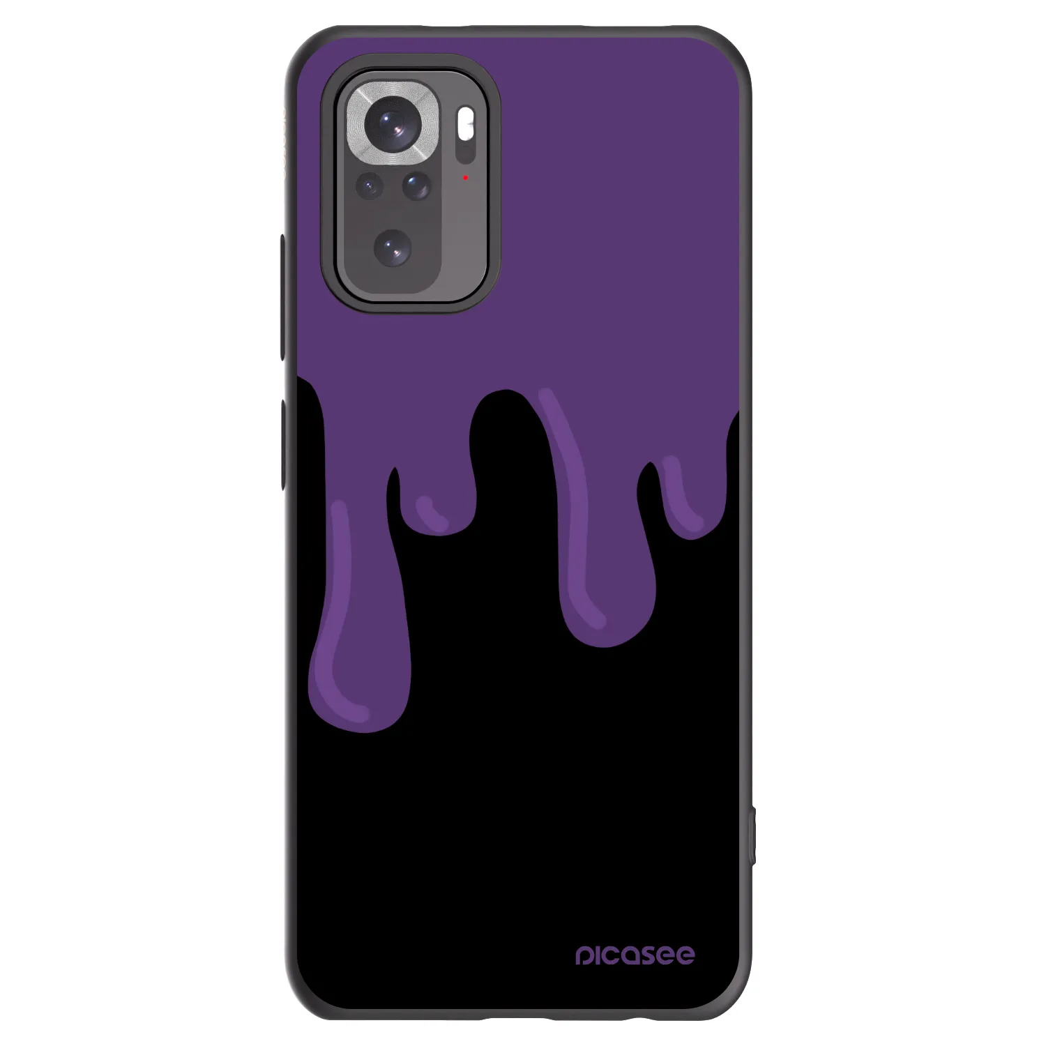 Picasee husă neagră din silicon pentru Xiaomi Redmi Note 10 - Purple spooky