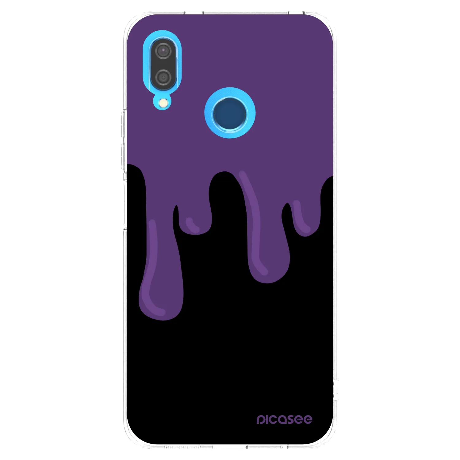 Picasee husă transparentă din silicon pentru Huawei P20 Lite - Purple spooky