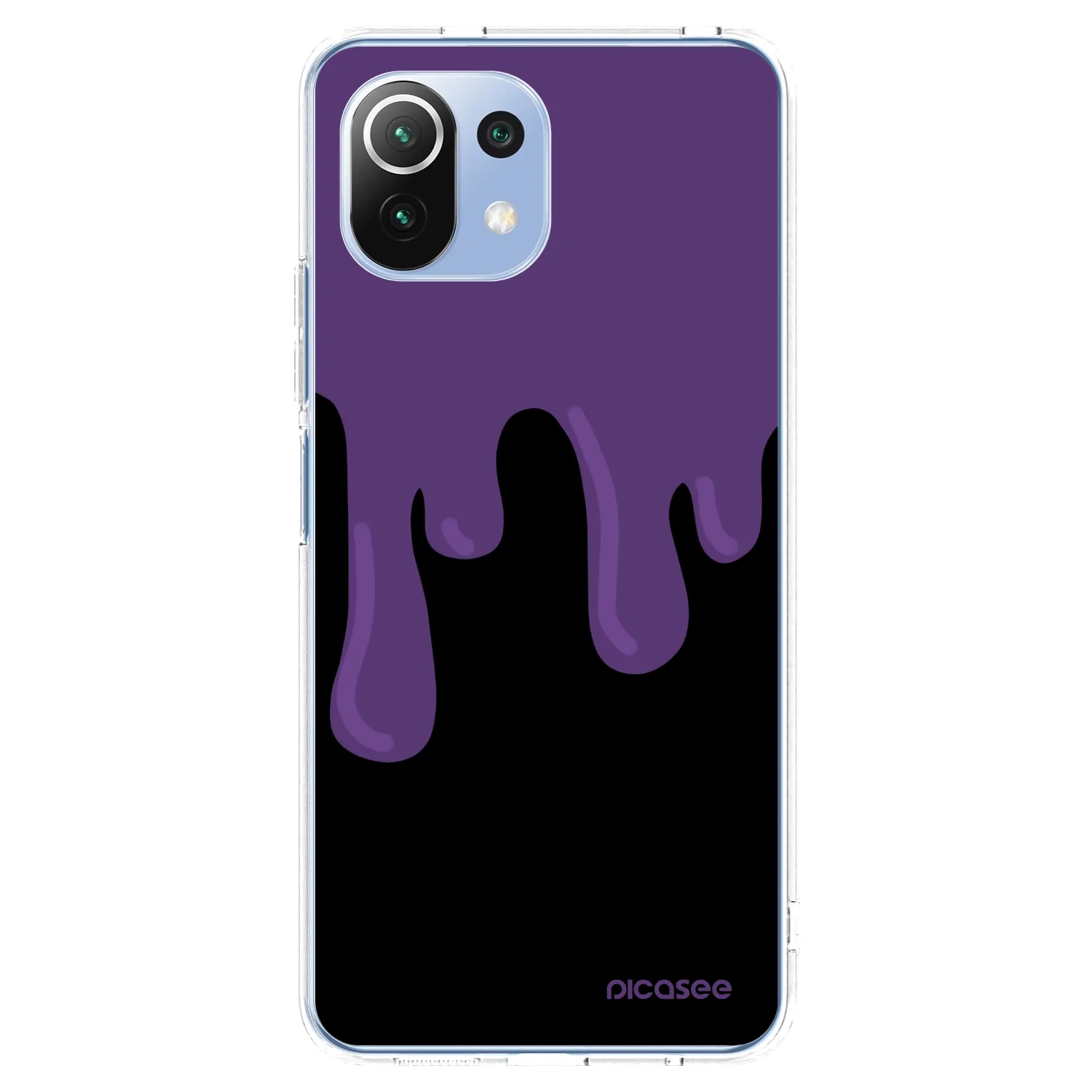Picasee husă transparentă din silicon pentru Xiaomi Mi 11 Lite - Purple spooky