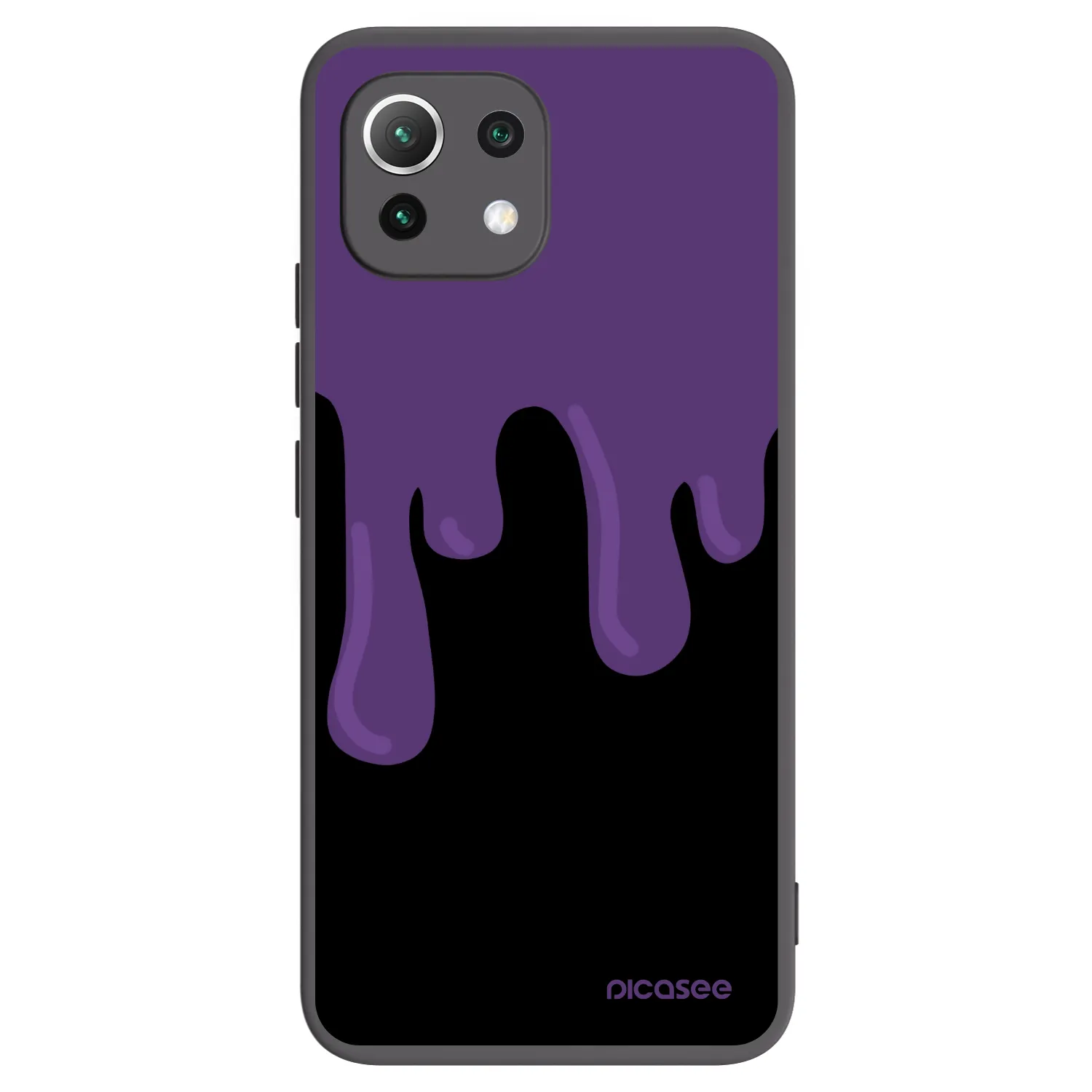 Picasee husă neagră din silicon pentru Xiaomi Mi 11 Lite - Purple spooky