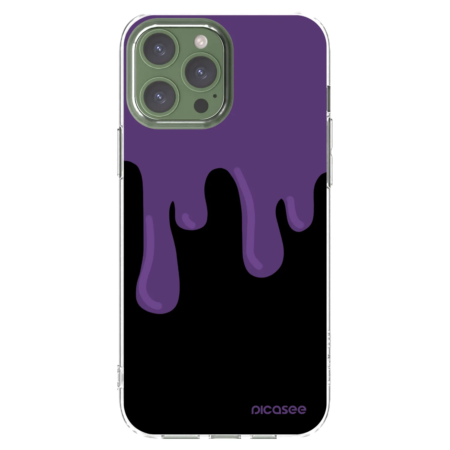 Picasee husă transparentă din silicon pentru Apple iPhone 13 Pro Max - Purple spooky