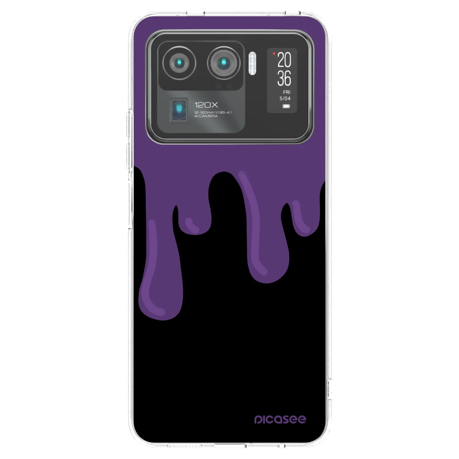 Picasee husă transparentă din silicon pentru Xiaomi Mi 11 Ultra - Purple spooky