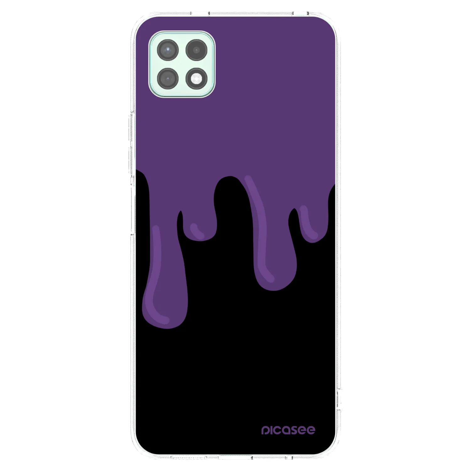 Picasee husă transparentă din silicon pentru Samsung Galaxy A22 A226B 5G - Purple spooky