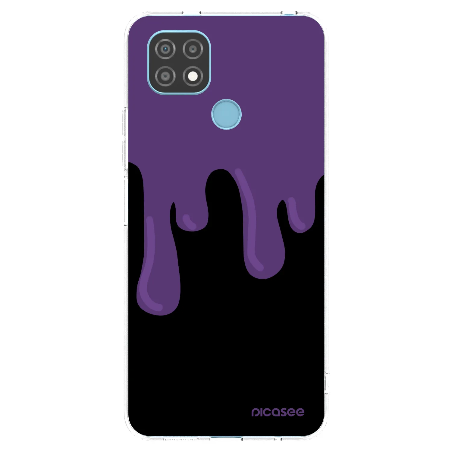 Picasee husă transparentă din silicon pentru Realme C21 - Purple spooky