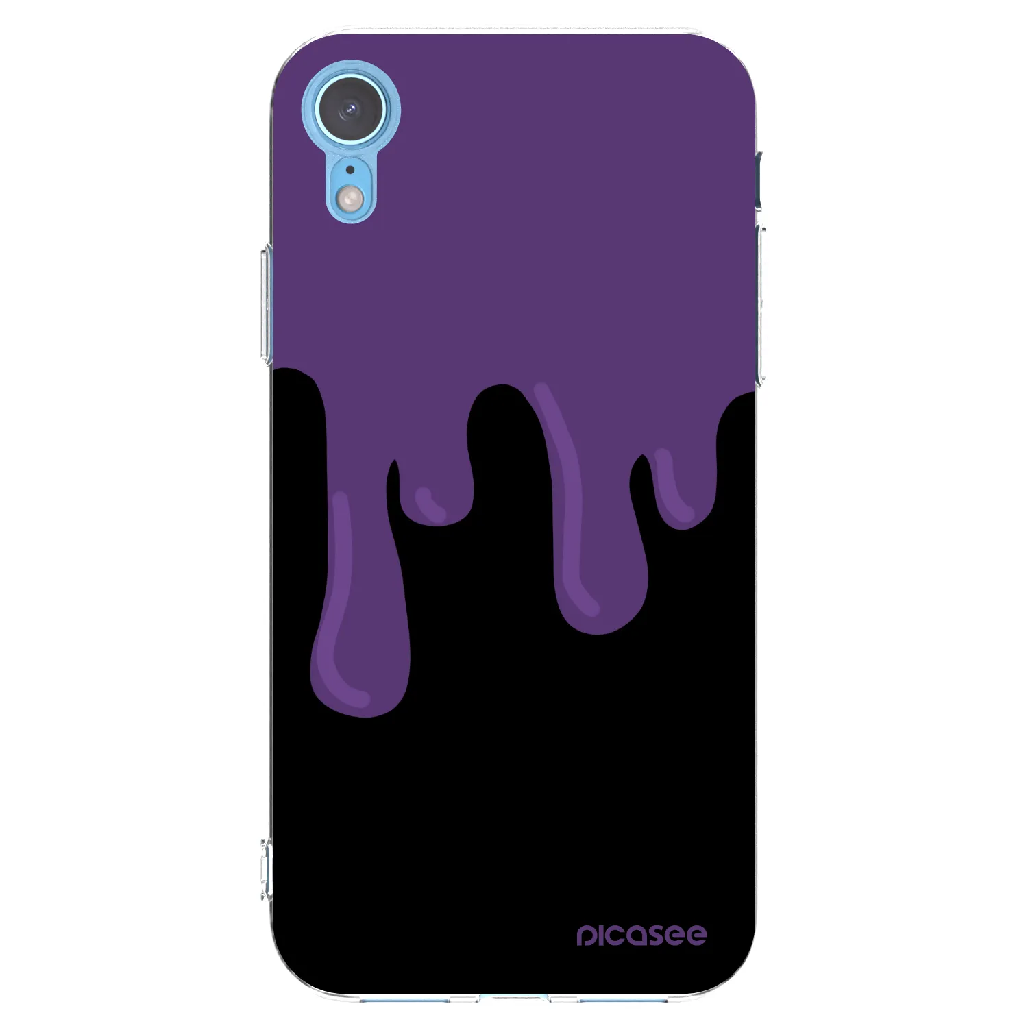 Picasee husă transparentă din silicon pentru Apple iPhone XR - Purple spooky
