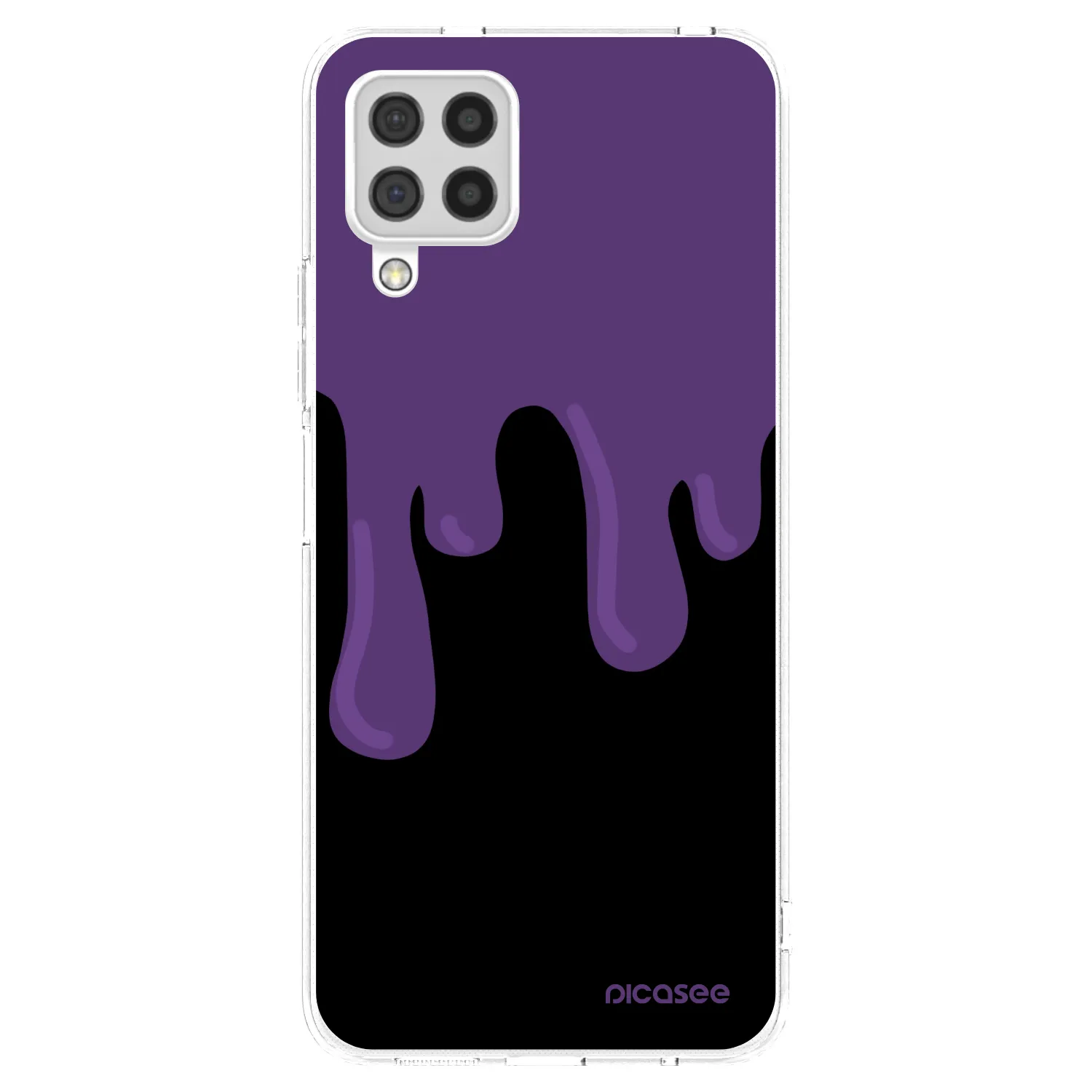 Picasee husă transparentă din silicon pentru Samsung Galaxy A22 A225F 4G - Purple spooky