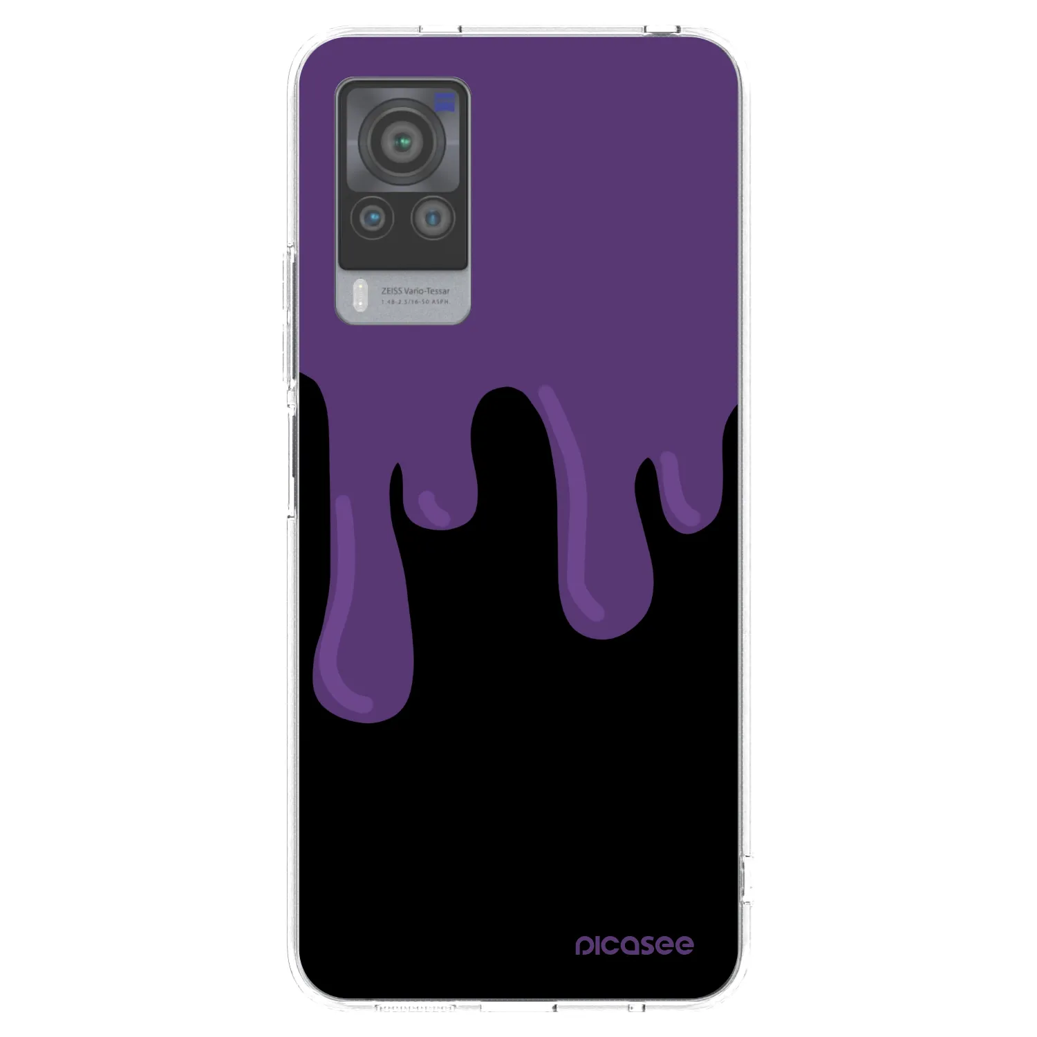 Picasee husă transparentă din silicon pentru Vivo X60 Pro 5G - Purple spooky
