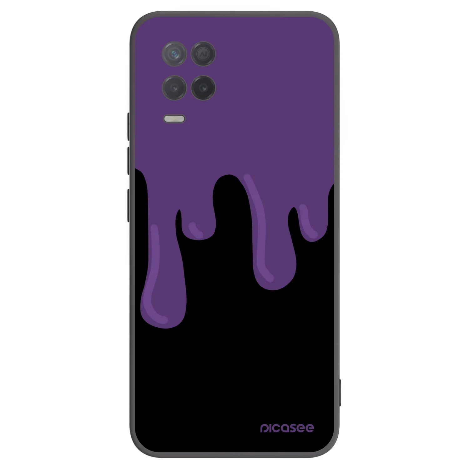 Picasee husă neagră din silicon pentru Realme 8 5G - Purple spooky