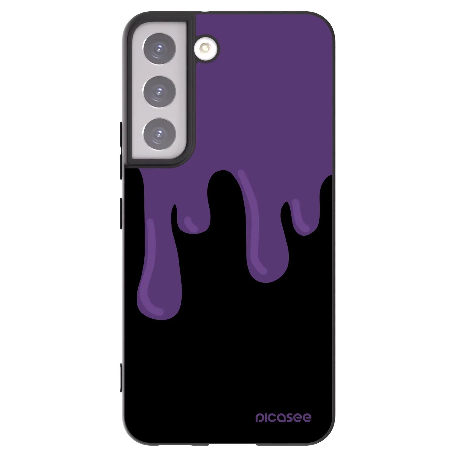 Picasee husă neagră din silicon pentru Samsung Galaxy S22 5G - Purple spooky