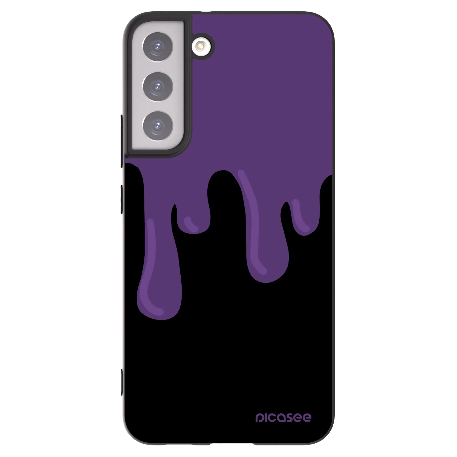 Picasee husă neagră din silicon pentru Samsung Galaxy S22+ 5G - Purple spooky
