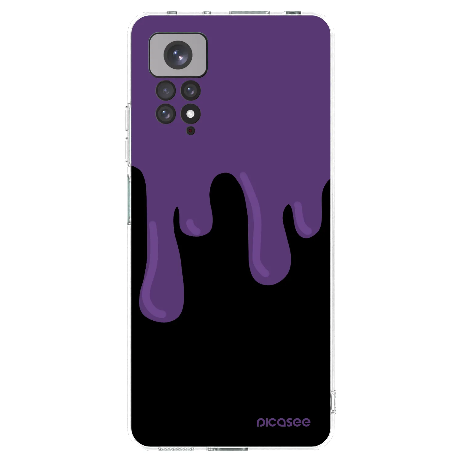 Picasee husă transparentă din silicon pentru Xiaomi Redmi Note 11 - Purple spooky