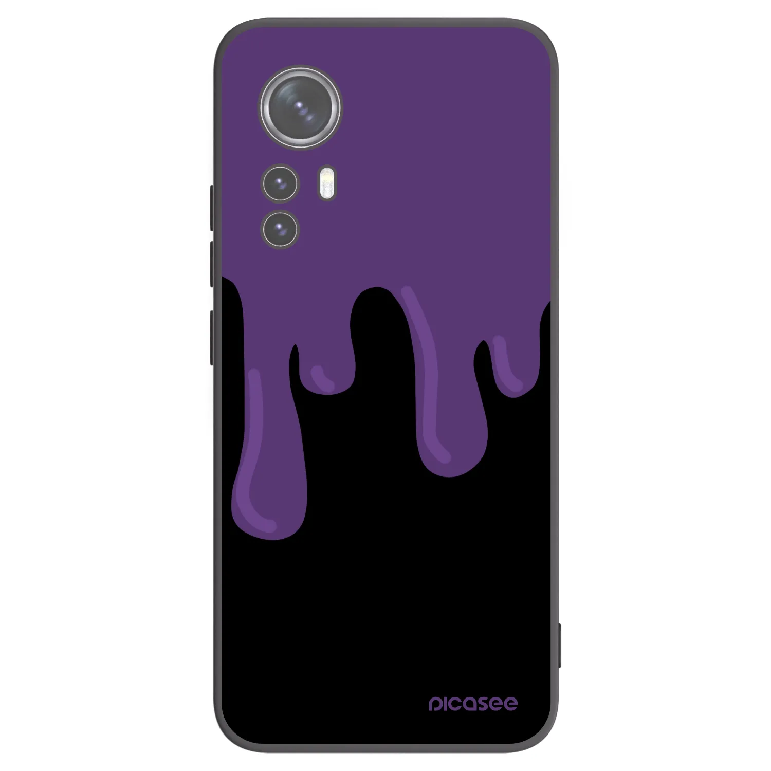 Picasee husă neagră din silicon pentru Xiaomi 12 - Purple spooky