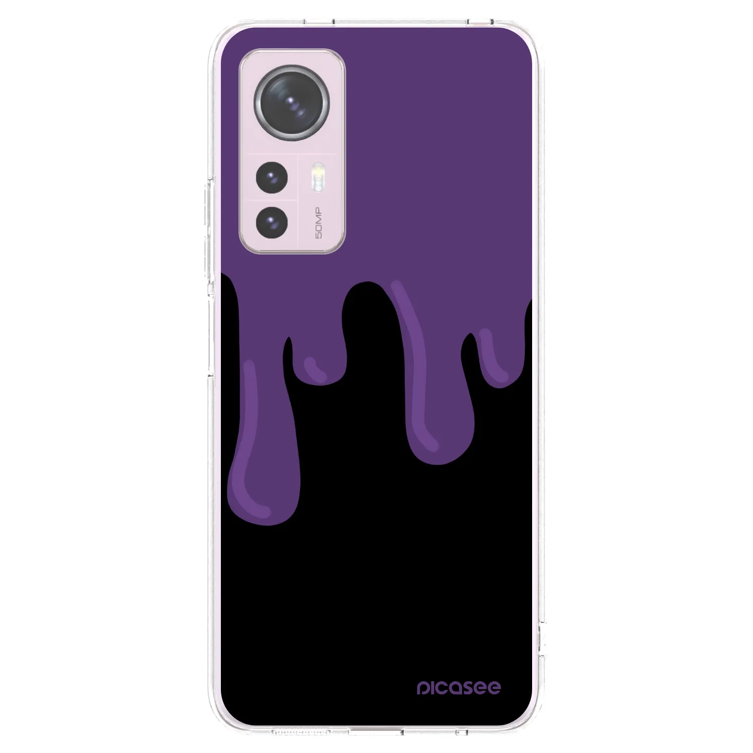 Picasee husă transparentă din silicon pentru Xiaomi 12 - Purple spooky