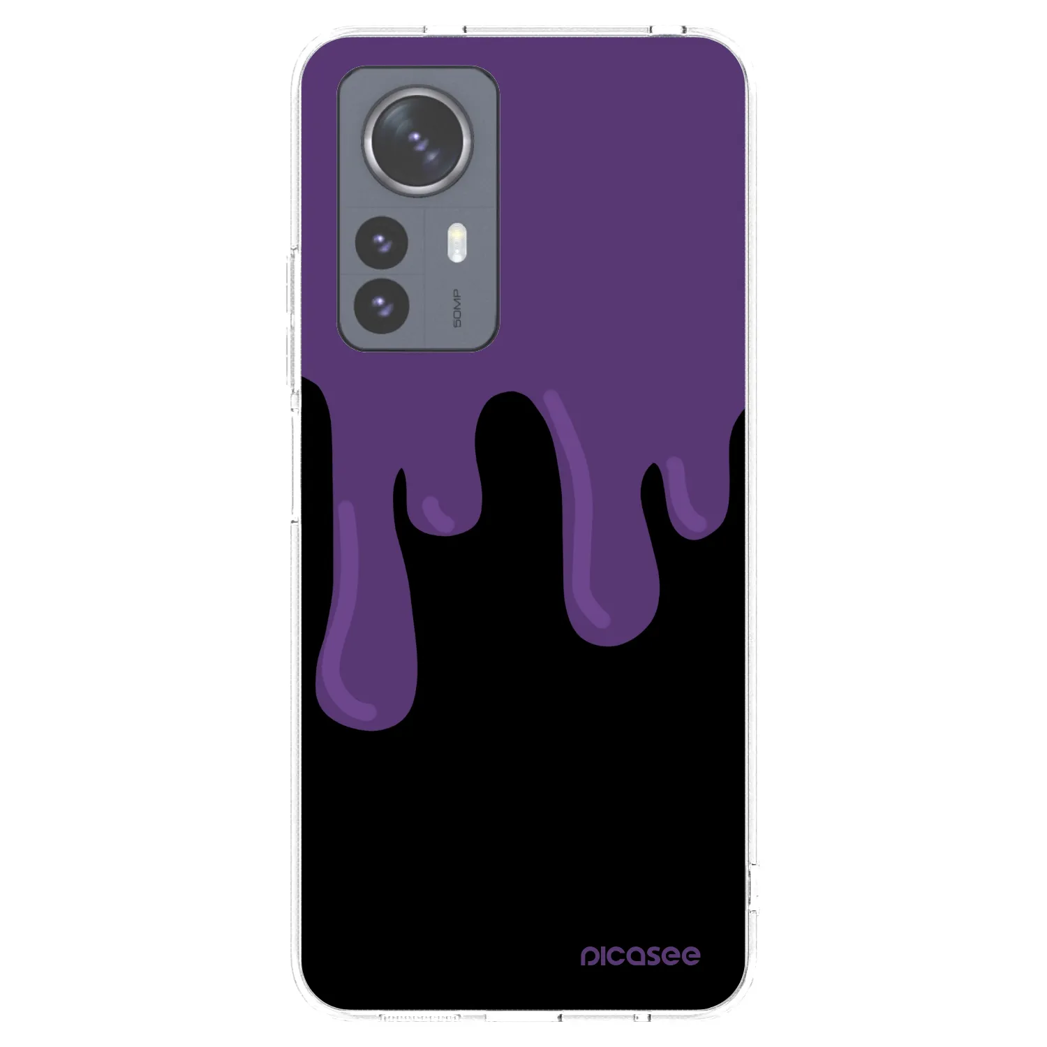 Picasee husă transparentă din silicon pentru Xiaomi 12 Pro - Purple spooky