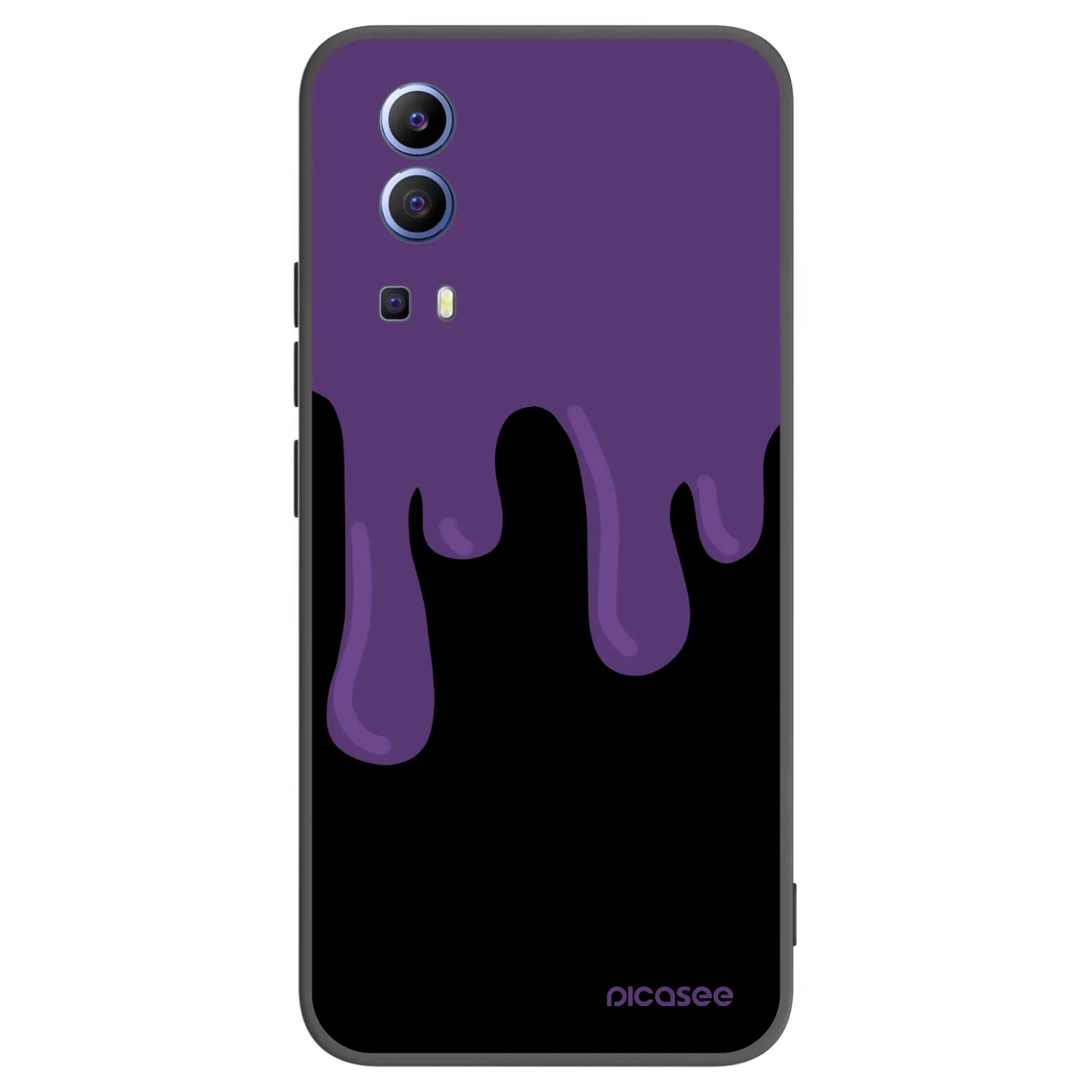 Picasee husă neagră din silicon pentru Vivo Y52 5G - Purple spooky
