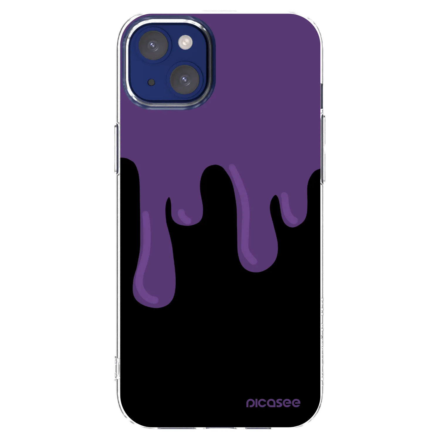 Picasee husă transparentă din silicon pentru Apple iPhone 14 Plus - Purple spooky