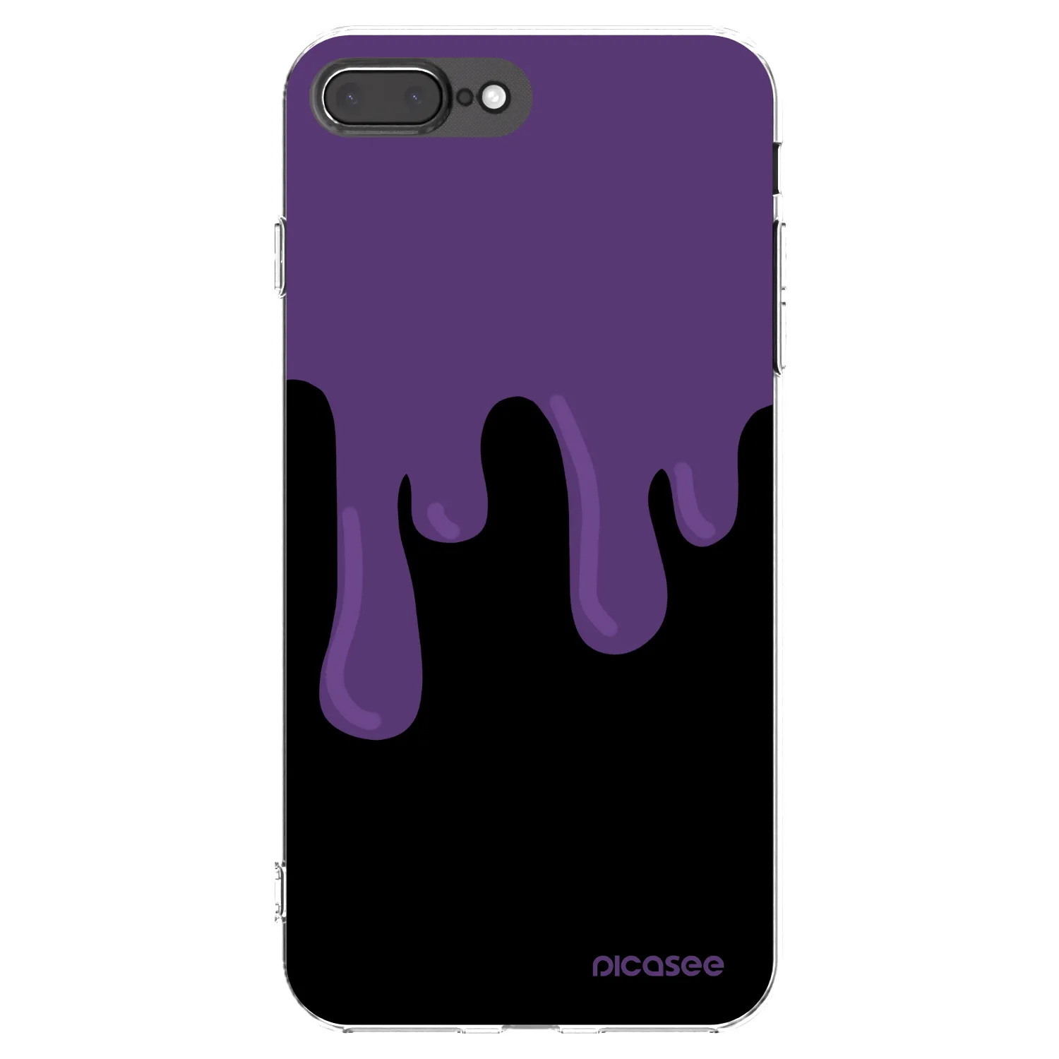 Picasee husă transparentă din silicon pentru Apple iPhone 8 Plus - Purple spooky
