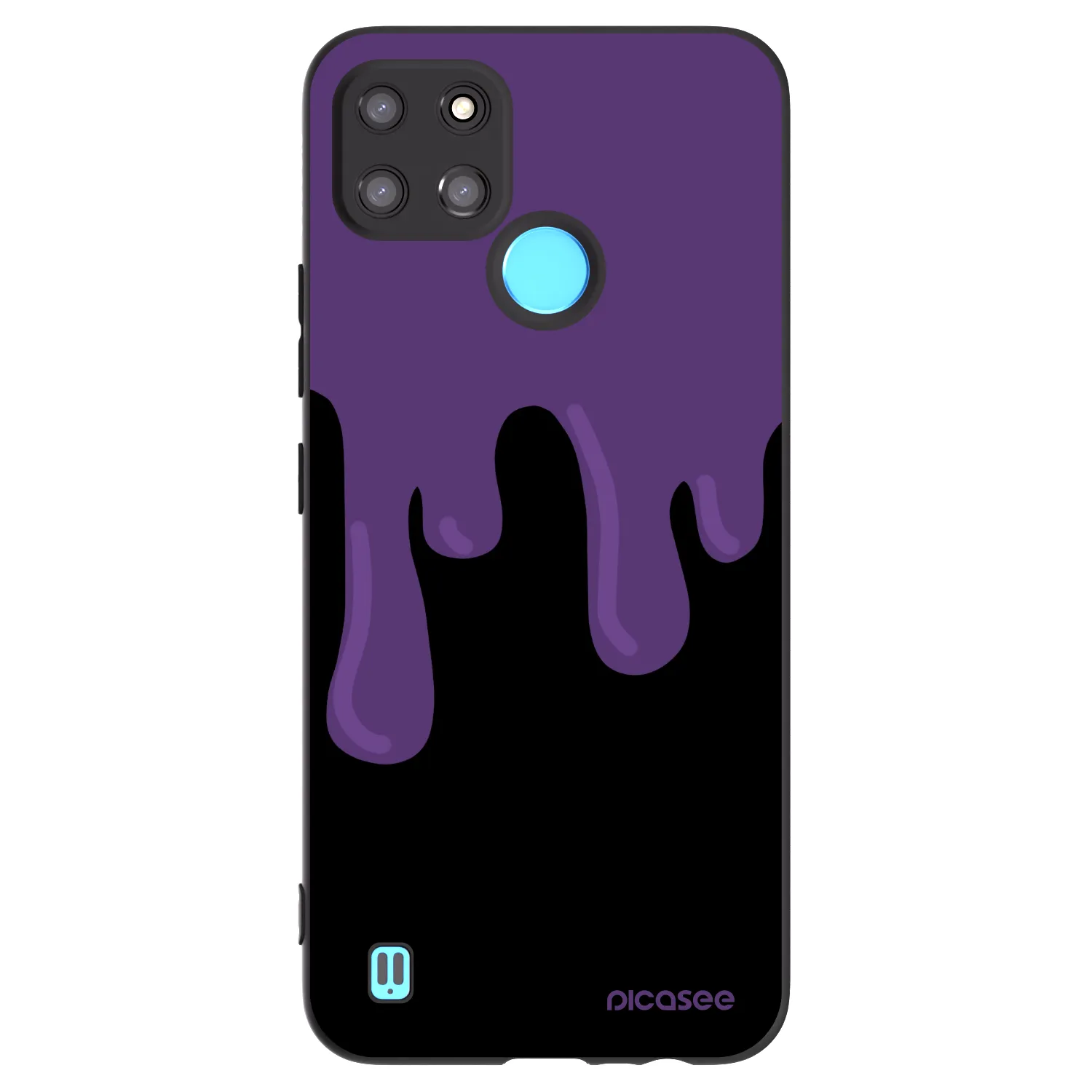 Picasee husă neagră din silicon pentru Realme C21Y - Purple spooky