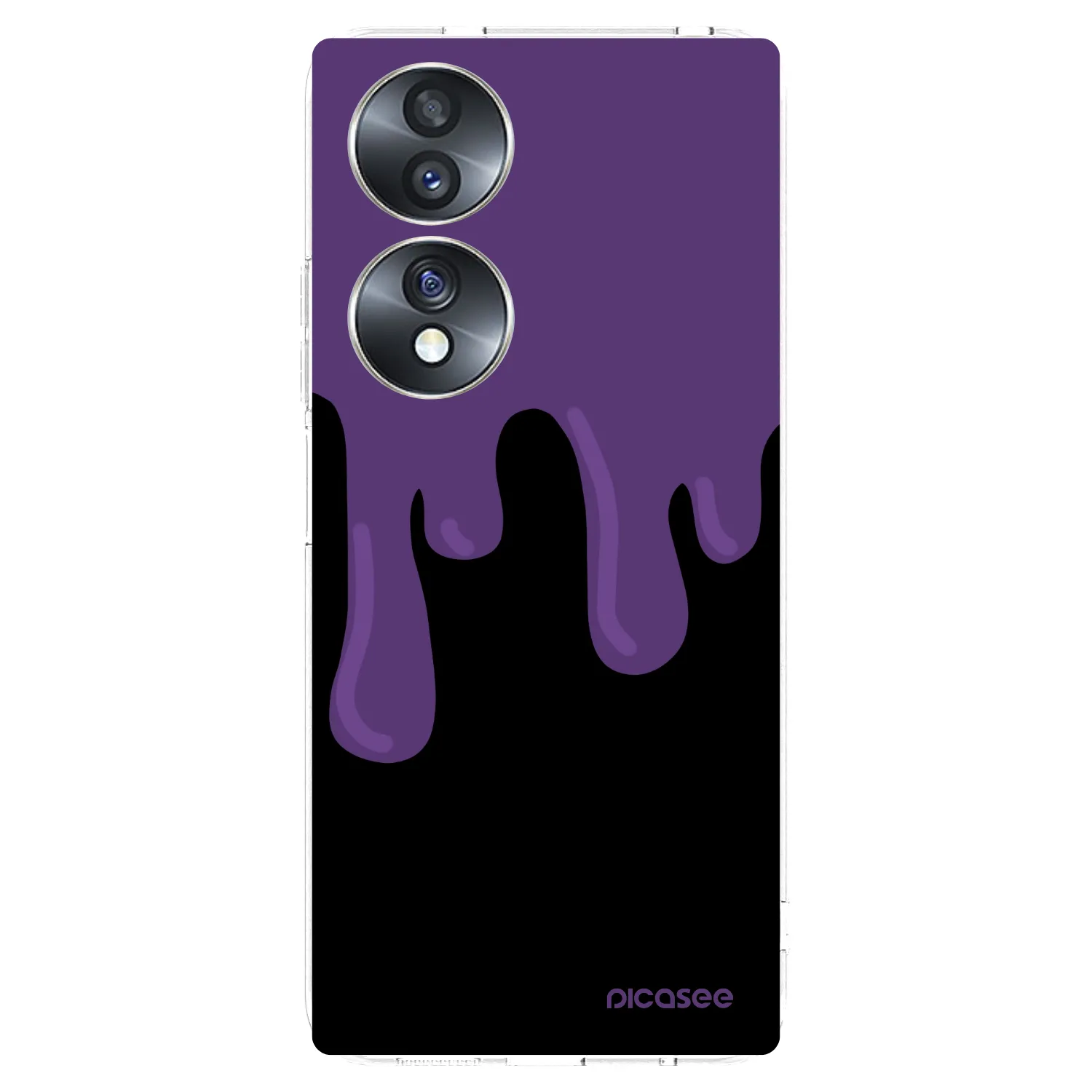 Picasee husă transparentă din silicon pentru Honor 70 - Purple spooky